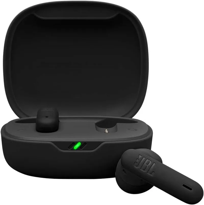 JBL ▫️ Wave Flex 2, auscultadores verdadeiramente sem fios, Bluetooth, autonomia da bateria até 40 horas, som Pure Bass, ambiente inteligente, resistente à água e ao pó, ligação multiponto, preto