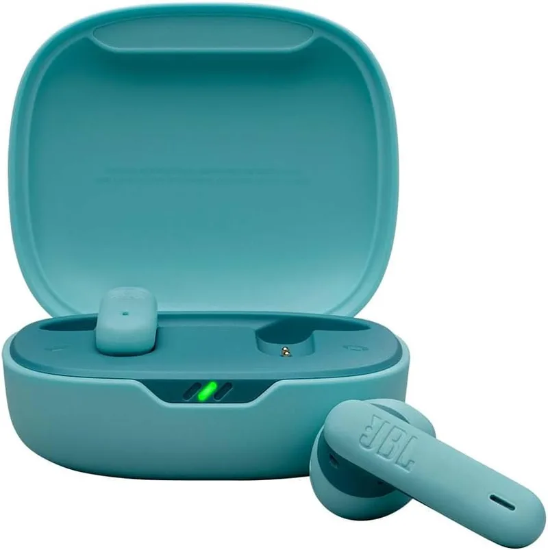 JBL ▫️ Wave Flex 2, auscultadores verdadeiramente sem fios, Bluetooth, autonomia da bateria até 40 horas, som Pure Bass, ambiente inteligente, resistente à água e ao pó, ligação multiponto, azul