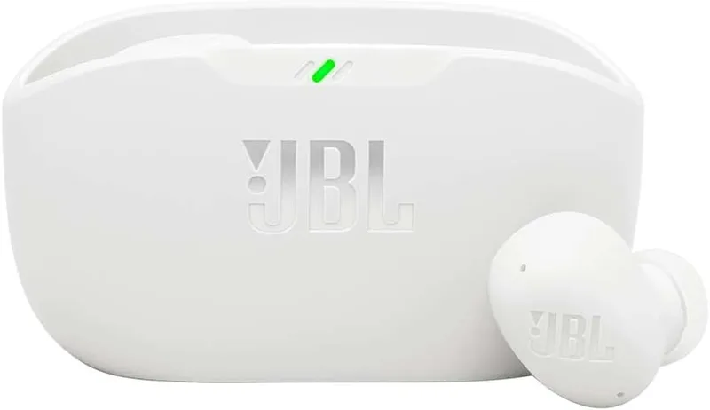 JBL ▫️ Wave Buds 2, Auscultadores sem fios com cancelamento de ruído, Branco | Bluetooth 5.3, até 40 horas de autonomia, som Pure Bass, Smart Ambient, conexão multiponto