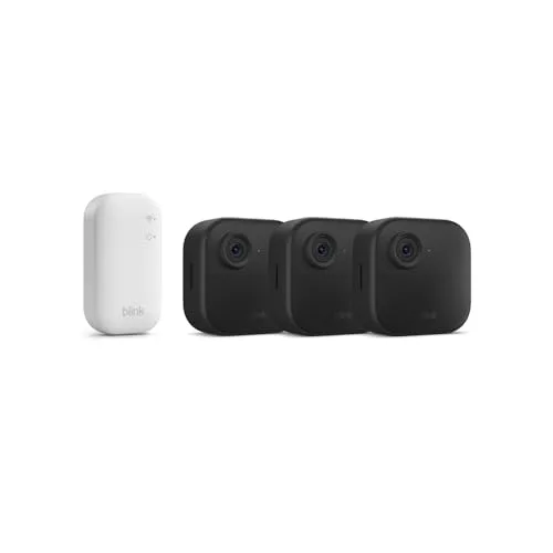 Blink ▫️ Outdoor 4 | câmara de segurança inteligente HD sem fios, 2 anos de autonomia, deteção de movimento otimizada | sistema de 3 câmaras com Sync Module Core incluído 3