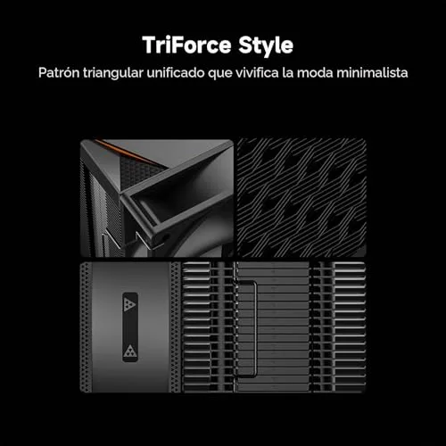 PCCOOLER ▫️ Dissipador de CPU CPS RT500 Digital BK Dissipador com ecrã digital, TDP 245 W, 5 tubos de calor de 6 mm com ventoinhas FDB de 120 mm, compatível com AMD AM4/AM5, Intel LGA 115X/1200/1700/1851 3