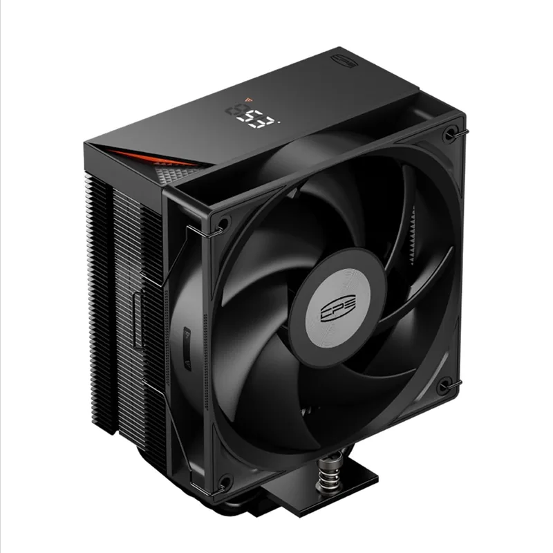 PCCOOLER ▫️ Dissipador de CPU CPS RT500 Digital BK Dissipador com ecrã digital, TDP 245 W, 5 tubos de calor de 6 mm com ventoinhas FDB de 120 mm, compatível com AMD AM4/AM5, Intel LGA 115X/1200/1700/1851