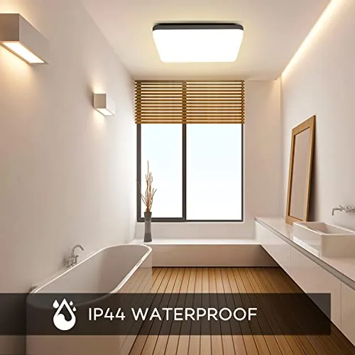 OUILA ▫️ Luminária de teto LED, 20 W, 2000 lm, 4000 K, Luminárias de teto, IP44, Branco Natural, Quadrada, Ultrafina, Luminária LED de teto para sala, casa de banho, varanda, quarto, corredor e cozinha 5