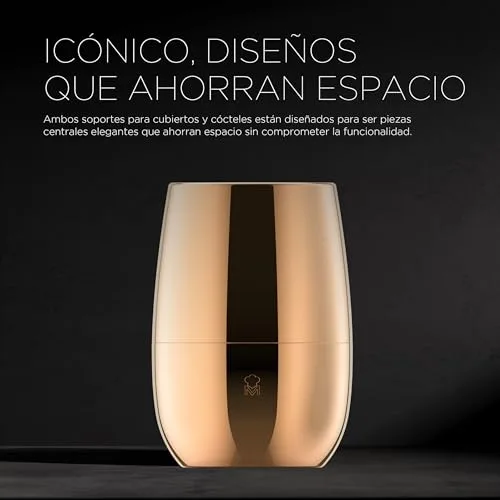 MasterPro ▫️ The Drop - Conjunto de 6 peças para coquetelaria em aço inoxidável - Elegante, resistente e multifuncional - Presente ideal (Natal, Páscoa, casamento) - Caixa de presente incluída 2