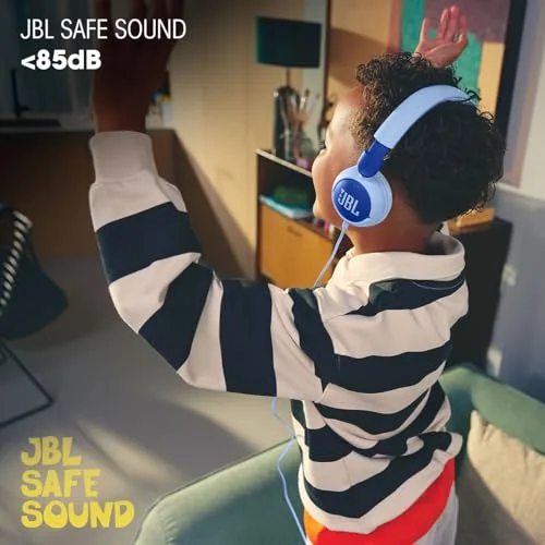 JBL ▫️ Junior 320, Auscultadores supra-auriculares para crianças, azul 3