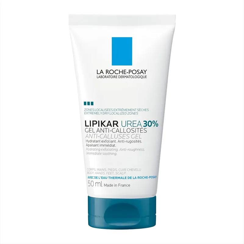 La Roche-Posay ▫️ Lipikar Gel com Ureia a 30% para pele extremamente seca, áspera e grossa, fórmula ultraconcentrada, 50 ml