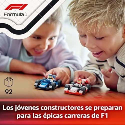 LEGO ▫️ City Carros de F1 da Williams Racing e da Haas F1 60464 2