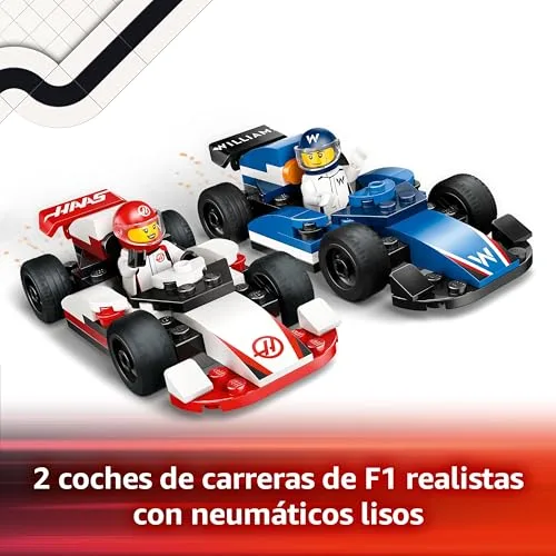 LEGO ▫️ City Carros de F1 da Williams Racing e da Haas F1 60464 5