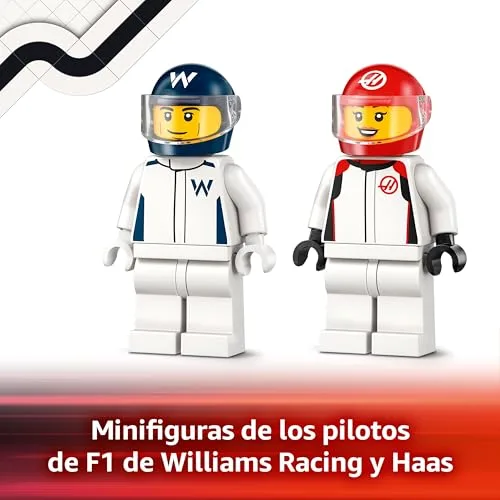 LEGO ▫️ City Carros de F1 da Williams Racing e da Haas F1 60464 6