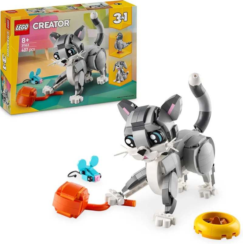LEGO ▫️ Creator 3 em 1 Gato Brincalhão 31163