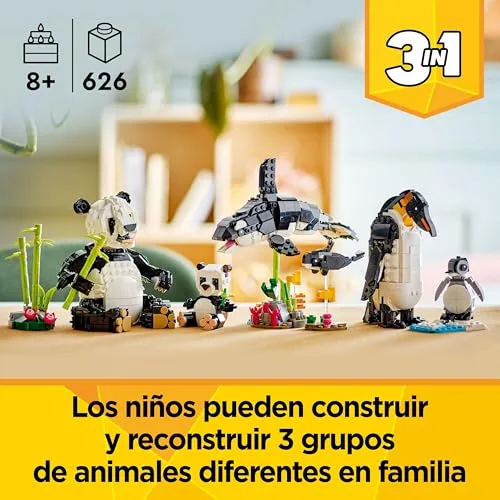 LEGO ▫️ Creator 3 em 1 Fauna Selvagem: Família de Pandas 31165 2