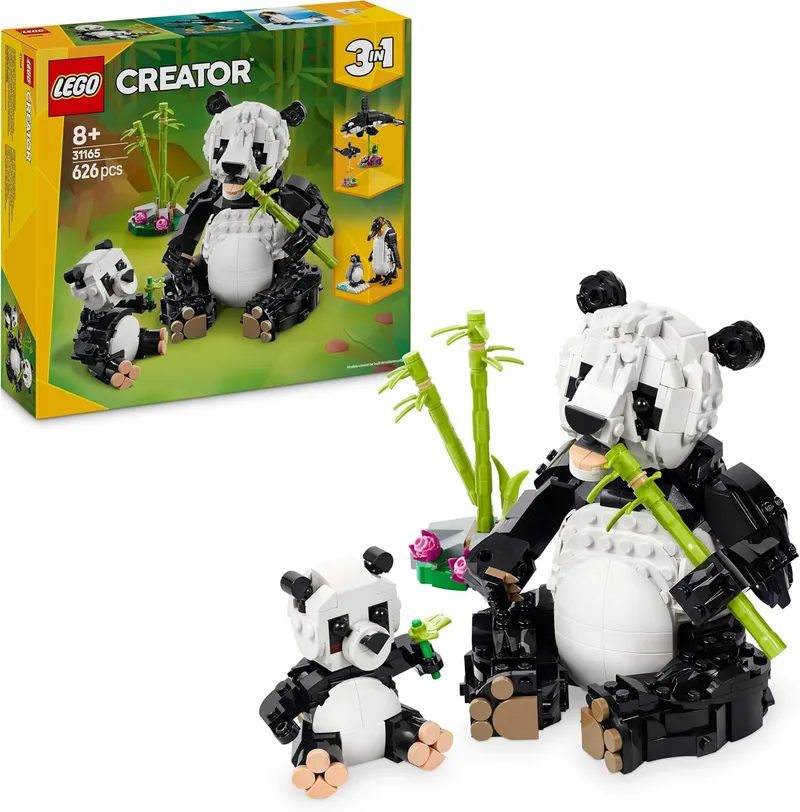 LEGO ▫️ Creator 3 em 1 Fauna Selvagem: Família de Pandas 31165