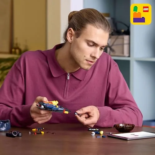 LEGO ▫️ Speed Champions Carro de Corrida Oracle Red Bull Racing RB20 F1 Modelos para Montar para Adultos com 1 Minifigura de Piloto de Fórmula 1, Presente para Homens e Mulheres Colecionadores 77243 2