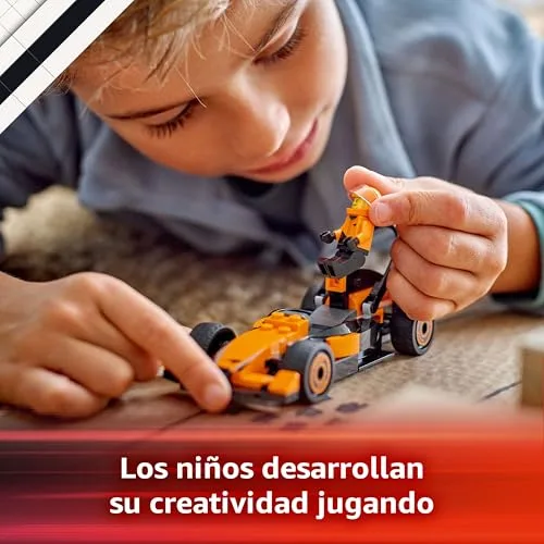LEGO ▫️ City Piloto de F1 com Carro McLaren, Brinquedo de Construção com Mini-veículo de Fórmula 1 e Minifigura para Jogos de Corridas, Presente de Aniversário para Meninos e Meninas a partir dos 6 Anos 60442 5