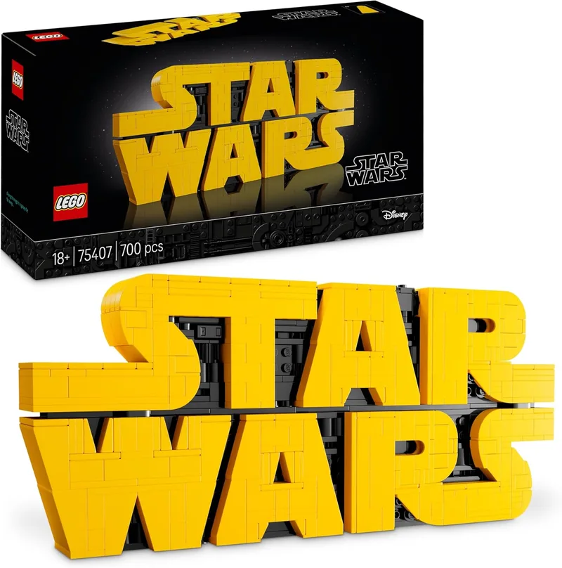 LEGO ▫️ Star Wars 75407 Logótipo do Star Wars para Construir - Maquete 3D de coleção para adultos - Decoração para casa e escritório - Presente para homens, mulheres, adolescentes e fãs