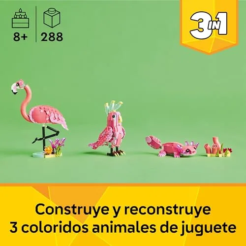 LEGO ▫️ Creator 3 em 1 Fauna Selvagem: Flamingo Rosa 31170 2