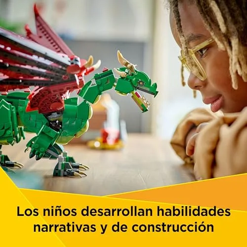 LEGO ▫️ Creator 3 em 1 Dragão Medieval 31161 3