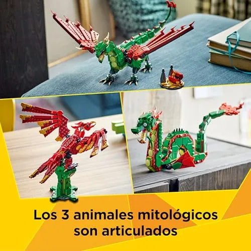 LEGO ▫️ Creator 3 em 1 Dragão Medieval 31161 4