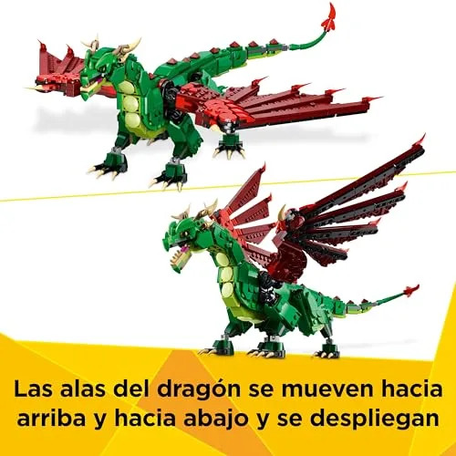 LEGO ▫️ Creator 3 em 1 Dragão Medieval 31161 5