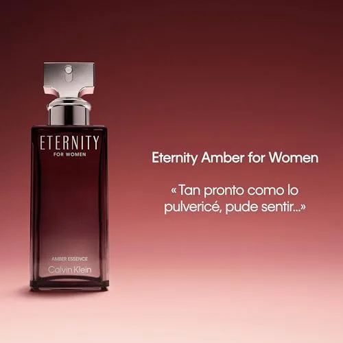 Calvin Klein ▫️ Eternity Amber Essence para Mulher | Fragrância feminina com essência de raiz de angélica e madeiras fumadas | Intensidade elevada | 100 ml 6