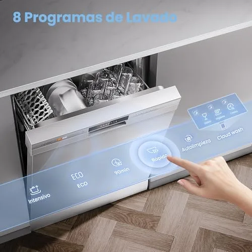 Comfee ▫️ ' CDWPF1201PW Máquina de lavar louça de 60 cm, instalação livre, 12 serviços, Wi-Fi 3