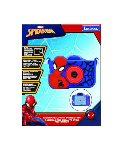 LEXIBOOK ▫️ Homem-Aranha, Câmara Infantil 4 em 1, DJ078SP 5