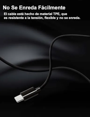 MAS CARNEY ▫️ Auscultadores com cabo tipo C para iPhone 17 Pro MAX 16 15, iPad 5