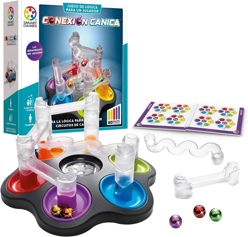SmartGames ▫️ Conexão de Bolinhas | Quebra-cabeças para crianças e adultos com 80 desafios e 6 bolinhas | Jogos para crianças a partir dos 8 anos | Jogos educativos para jogar sozinho