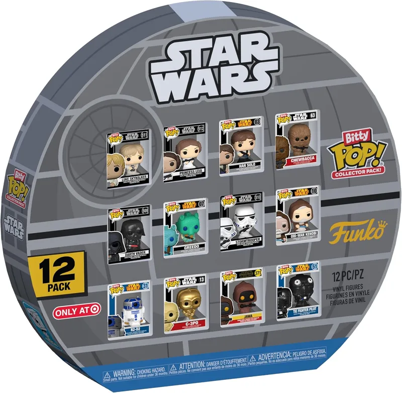 Funko ▫️ Bitty Pop! Star Wars: Uma Nova Esperança - Conjunto de 12