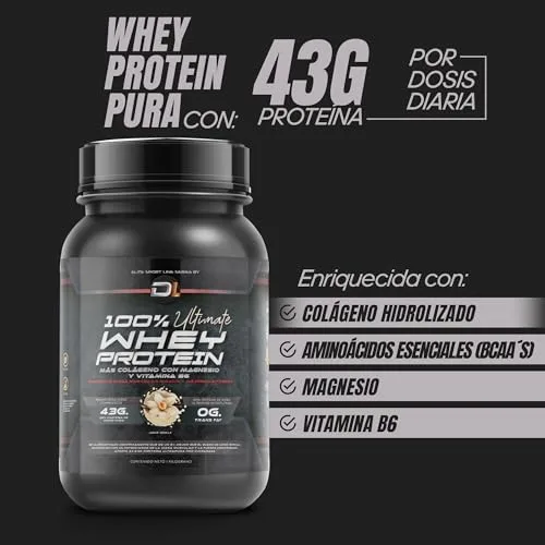 Healthy FUSION ▫️ Proteína de soro de leite | Proteína em pó com colagénio, magnésio e aminoácidos | Aumenta a massa muscular | Contribui para o desenvolvimento e a recuperação muscular | Proteína de fácil digestão | Sabor a baunilha, 1 kg 2