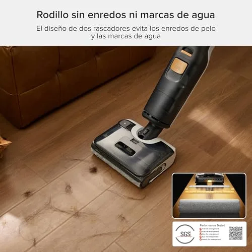 roborock ▫️ F25 Bx Aspirador-esfregona sem fios, 20 000 Pa em limpeza a seco e a húmido, autolimpeza a alta temperatura a 90 °C, Secagem Rápida em 5 Min, Limpeza de Bordas, Design Plano de 180°, Sensor Inteligente 4