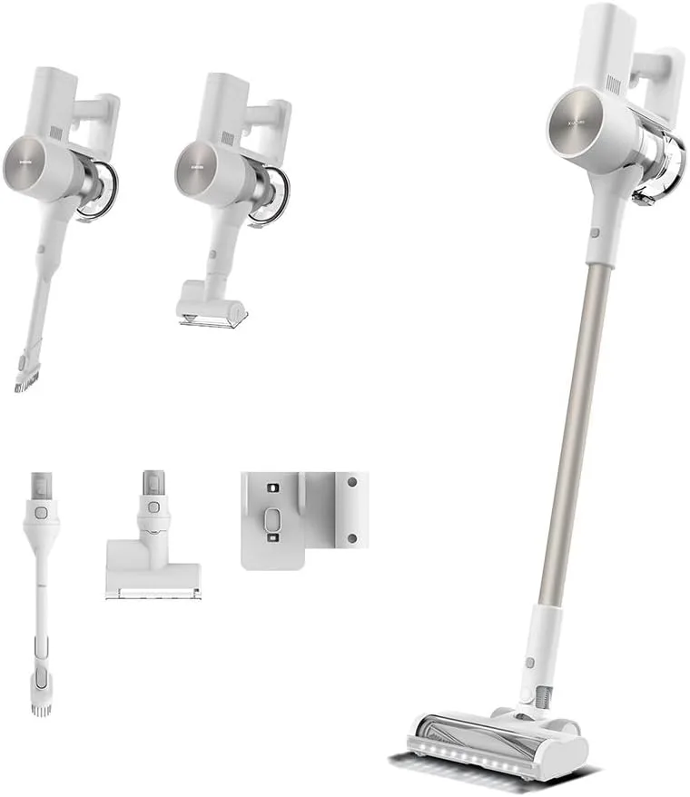 XIAOMI ▫️ Aspirador G20, Aspirador de vassoura sem fio, 150AW, Luzes LED, Filtragem eficiente, Bateria de longa duração, Branco