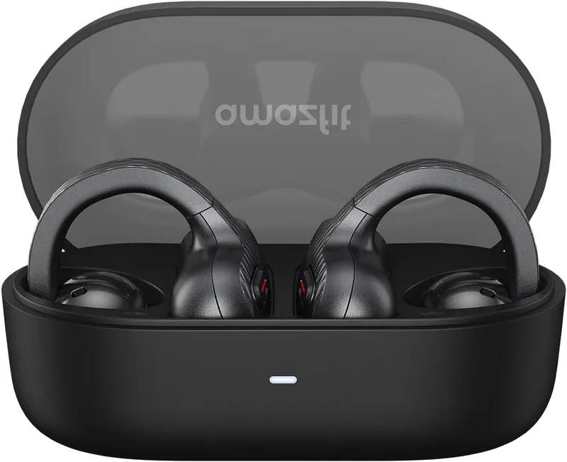 Amazfit ▫️ Up OWS Auscultadores Bluetooth 5.3, Design Aberto Sem Fios com Controlo Tátil, Resistentes à Água IPX4, Redução de Ruído com IA, Auscultadores Desportivos para Corrida e Fitness