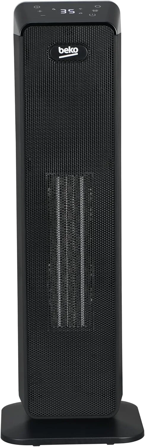 Beko ▫️ Radiador de torre com ventilador e comando à distância RHP7120B, potência de 2000 W, tecnologia cerâmica, 4 modos, proteção contra sobreaquecimento
