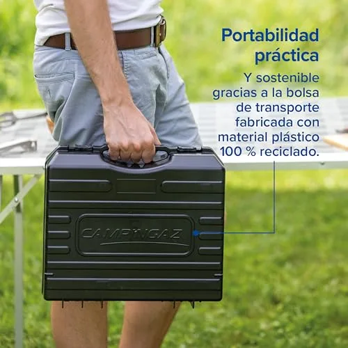 CAMPINGAZ ▫️ Camp Bistro 3 Fornelli Piastra Combo | Fogão de campismo com 1 queimador | 2200 Watt | Fogão de exterior compacto e portátil | Inclui bolsa de transporte para facilitar o transporte | Preto 7