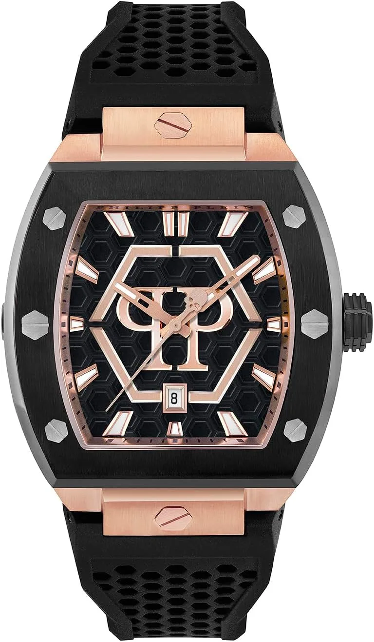 Philipp Plein ▫️ Relógio PWPUA0124, Preto, Bracelete