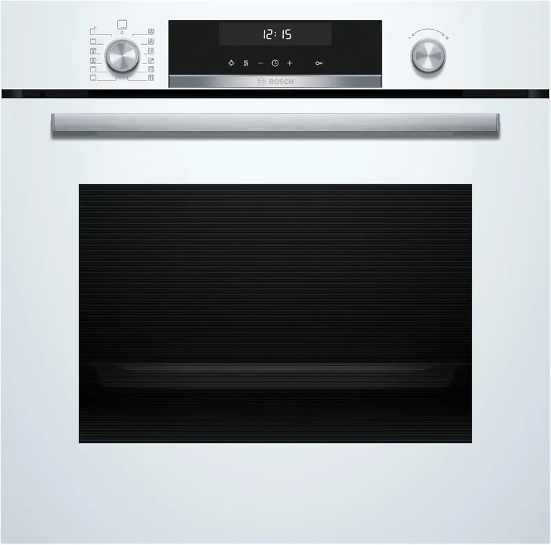 Bosch - Forno Pirolítico Multifunções, Série 6, 60 cm. de largura, Air Fry, Home Connect, Branco, HBG578EW7
