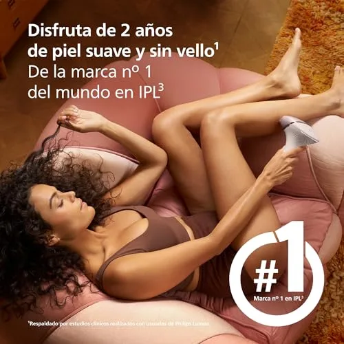 PHILIPS ▫️ Lumea série 9900, aparelho de depilação IPL, alternativa à depilação a laser, SenseIQ e SkinAI, 3 acessórios para o corpo, o rosto e zonas de precisão, com e sem fio, BRI953/02 2