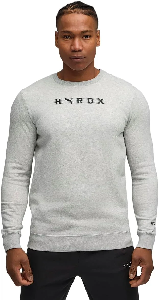PUMA ▫️ M X Hyrox Heavyweight Crewneck Camisolas com Capuz Unissexo para Adultos