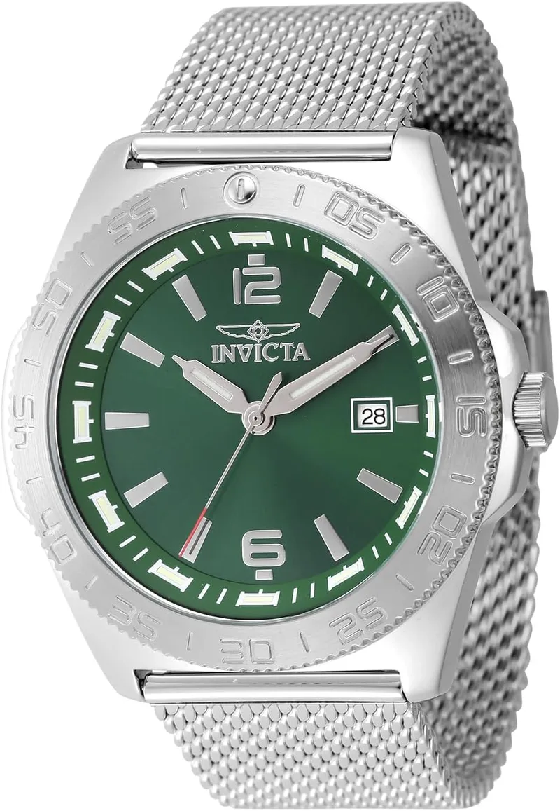 INVICTA ▫️ Relógio de quartzo analógico para homem com bracelete em aço inoxidável