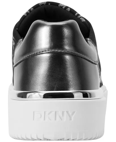 DKNY ▫️ Ténis Bradley com logótipo, plataforma e atacadores, Ténis de senhora 3