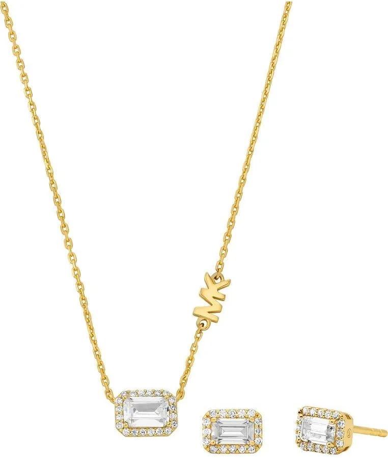 Michael Kors ▫️ Conjunto de joias para mulher, com pedras semipreciosas, composto por colar e brincos