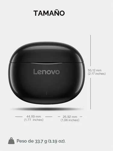 Lenovo ▫️ Auscultadores E310 True Wireless Stereo (sem fios, sensor tátil, porta Type-C, alcance de transmissão de 10 m, cancelamento de ruído ambiente, Bluetooth 5.3) – Cor: Preto 4