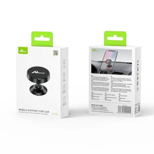 Home ▫️ Página inicial Suporte magnético para telemóvel, suporte para telemóvel para automóvel, suporte magnético ajustável a 360°, suporte para o painel de instrumentos do automóvel, compatível com iPhone, Samsung, Huawei, etc. 5