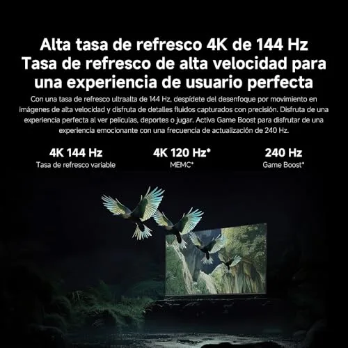 Xiaomi ▫️ TV S Mini 55", Design sem bordas, Google TV, QD-Mini LED, 1200 nits de brilho máximo, Alta taxa de atualização 4K de 144 Hz, Ultra fluido para jogos, Dolby Vision IQ e Dolby Atmos, Google Assistant 6