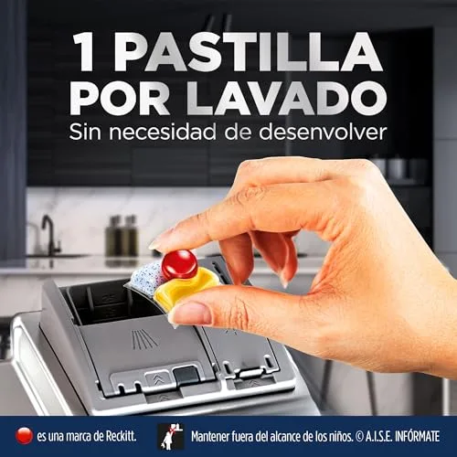 Finish ▫️ Powerball Ultimate All in 1 Pastilhas para a máquina de lavar louça, aroma a limão, 32 4