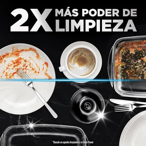 Finish ▫️ Powerball Ultimate All in 1 Pastilhas para a máquina de lavar louça, aroma a limão, 32 5