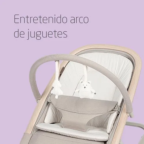 Maxi-Cosi ▫️ Kori Espreguiçadeira para bebé 2 em 1, Arco de brinquedos, 0-15 kg, Classic Beige 6