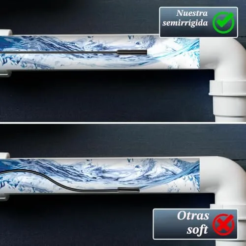 ENNOVOR PRO ▫️ Endoscópio Ennovor com câmara de inspeção tipo «serpente» de 1920P HD, câmara endoscópica tipo C, câmara de longo alcance com 8 luzes LED para smartphones Android e iOS, iPad e Samsung (33 pés/10 m) 3