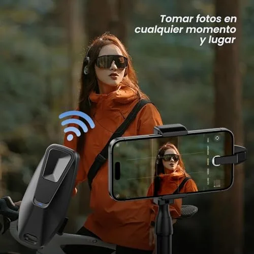 YAWFIER ▫️ Comando à distância para Kindle Paperwhite, Oasis e Kobo eReaders - Acessórios, dispositivo para virar páginas para telemóveis Kindle, Android, iOS e tablets; leitura, romances, banda desenhada, tirar fotografias (preto mate) 3
